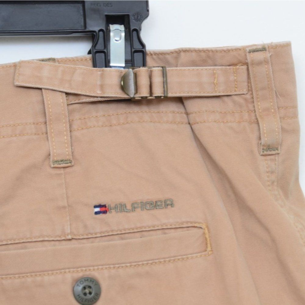 Tommy Hilfiger Men's 40 Khaki Cargo Short Adjustable Belt Straps Cotton Vacation - Picture 4 of 7